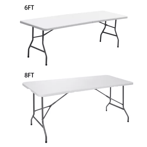 6/8FT Folding Picnic Table for Outdoor Portable Fo